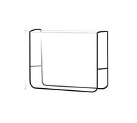 ENWWCH 1 Funda Transparente for Silla de salón, Protectora plástico for barbería, Trasera for Oficina y para Barberías(Type1)