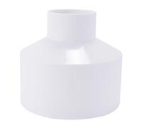 Enwye 1 pieza de acoplamiento reductor de PVC DWV, conector adaptador de tubería de 110 x 50 mm, accesorio reductor de conducto para construcción de suministro de agua, color blanco
