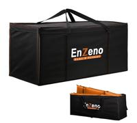 Enzeno Bolsa de almacenamiento para cojines de muebles de jardín, tela Oxford 420D, resistente a los rayos UV, bolsa de almacenamiento para árbol de Navidad con asa de transporte y cierre de