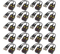 eoere 20 pares de transmisores pasivos HD BNC Video Balun Transceptor AHD/TVI/CVI/CVBS Conectores de cable para cámaras de seguridad CCTV 720P/960P/1080P/3MP/5MP/8MP