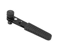 EOJDDPA Llave de trinquete de acero de ángulo recto de 1/4, negra, 90 grados, llave de manguito de destornillador, herramienta manual para taller de garaje en casa, material de acero de
