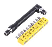 EOJDDPA Llave de tubo hexagonal en forma de L de 1/4 de pulgada, doble cabeza con puntas de destornillador, herramienta manual para el hogar, garaje, taller, llave de hierro resistente y