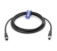 Eonvic Cable M8 de sensor de aviación macho a hembra de 8 pines, cable eléctrico blindado impermeable para control de automatización industrial, red de bus de campo, 5 m