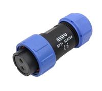 Eonvic Weipu SP21 - Conector de 2 pines para BLUETTI AC200MAX AC300 estación de energía portátil de 12 V 30 A CC conector circular impermeable IP68 industrial solar eléctrico SP2110/P
