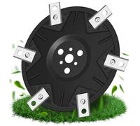 EOPUOZS Disco de 6 Cuchillas Compatible con Worx Landroid, M500, M700, WR167E, WR141E, Vision M600, Disco de Cuchillas Reforzado con Fibra de Vidrio de 6 Cuchillas para Cortacésped Robótico