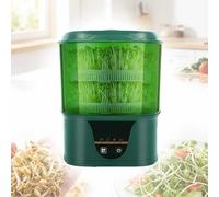 Eoweiot 220v Máquina para germinar Semillas, de riego automático de 2 con Modos de siembra preestablecidos, para Frijol Mungo, rábano y Pasto de Trigo.
