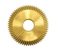Epdpekc Cuchilla de Corte de Llaves 60X6X16X60T TiN Revestimiento HSS MáQuina Cortadora de Llaves Cortadora Herramienta de CerrajeríA Hoja de MáQuina Duplicada de Llaves