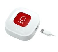 Epdpekc Tuya WiFi Smart SOS Botón de Llamada Inalámbrico Cuidador Buscapersonas Teléfono Transmisor de Alerta Botón de Llamada de Emergencia para Personas Mayores