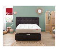 EPEDA Conjunto 2 en 1, cama con canapé y cabecero de cama Hercule. Color gris cemento