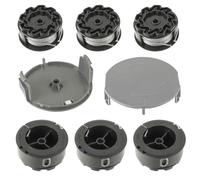 EPLZON Bobina de repuesto F016800570 para Bosch UniversalGrassCut 18 18-26 18-260, con bobina de repuesto F016800570(6 Bobinas de hilo+ 2 Cubierta de Bobina）