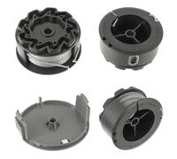 EPLZON Bobina de repuesto F016800570 para Bosch UniversalGrassCut 18 18-26 18-260, con bobina de repuesto F016800570(3 Bobinas de hilo+ 1 Cubierta de Bobina）
