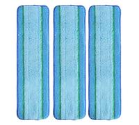 EPLZON Paquete de 3 almohadillas de microfibra lavables y reutilizables para limpieza profunda de la familia de fregonas Bona, de 18 pulgadas, utilizadas para limpieza de suelos de superficie dura