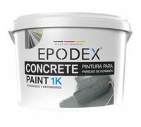 EPODEX Pintura para hormigón 1K, Pintura para paredes y suelos, resistente a rayos UV y abrasión, Interior y exterior sin agua constante, 1kg (8m² por capa) - Sand