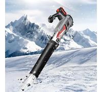 EpyGnom Soplador De Hojas Bateria Recargable con 2 Baterías y Cargador | Soplador de Jardín de 6 Velocidades, Caudal de Aire de 7.3 M³/Min, Boquillas Desmontables, para Hojas, Nieve, Polvo