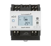 eQ-3 Homematic IP Dimmaktor HMIP-DRDI3 - Regulador de luminosidad 3 canales para montaje en carril DIN, frecuencia 869.65 MHz, rango 190 m, IP20