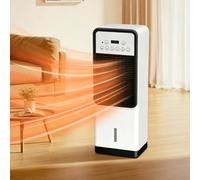 eQianyuan Aire Acondicionado Portátil con Calefacción y Control Remoto | Aire Acondicionado y Calefactor 1800W, Control Táctil Remoto, Oscilación de 120°, para Habitaciones de hasta 10 m²