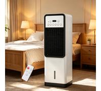 eQianyuan Aire Acondicionado y Calefactor 1800W, Ventilador Portátil | Aire Acondicionado y Calefactor Portátil, Calefacción Cerámica PTC 1800W, Oscilación 120°, Panel Táctil, Mando