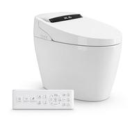 eQiik - Inodoro Inteligente Completo | WC con Bidet y Secado | Diseño sin Cisterna | Lavado Trasero y Femenino | Apertura Cierre y Descarga Automática | Sensor Presencia | Asiento Calefactable | 100S