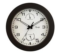 Equidad en la Crosse 29005 al Aire Libre termómetro y Humedad Reloj de Pared, 10 cm, Color marrón