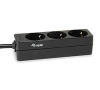 Equip 333280 - Regleta 3 Tomas (1.1 m), Color Negro