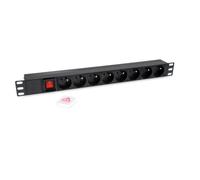 REGLETA ALIMENTACION RACK 19" 1U 8 TOMAS CON INTERRUPTOR