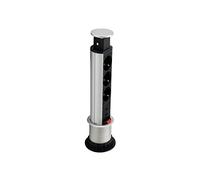 Equip 333304 Regleta Pop-up para Mesa 3 Tomas + 2 USB