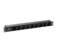Equip Regleta de 19" (1U, 9 enchufes, Cable de 1,8 m)