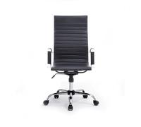 Equip Silla de oficina 651001 Respaldo alto y asiento acolchados Negro PU Ergonómica