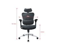 Equip Silla De Oficina Ergonómica Premium 651052 Con Reposacabezas Y Apoyabrazos