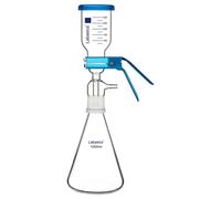 Equipo de filtración al vacío, fabricado en vidrio de borosilicato, con una botella de filtración de 1000 ml, un vaso de medición de 300 ml y suministros de laboratorio