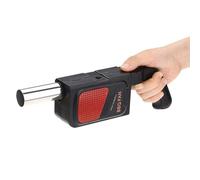 equlup Soplador de aire de barbacoa, 26.5cm/10.43 pulgadas de chimenea portátil Fuelles Handheld Electric BBQ ventilador de ventilador de aire herramienta de cocción segura para acampar