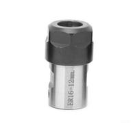 ER16 - Portabrocas de bloque de pinza para herramienta de sujeción del eje del motor del husillo, construcción de acero, adecuado para procesamiento de agujeros profundos (12 mm)