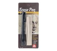 Eraser Retractable - 3,8 mm Mechanical Eraser Pen | Precision Refillable Painting Aid for Fine Detail Sketching, Drafting & Drawing, Slim Rubber Stick for Art, School, Office