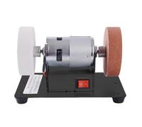 Erconsso Amoladora de mesa | Mini 100W silenciosa disco 7 cm - Pequeña herramienta afiladora y amoladora - Para Metal Madera DIY Artesanía y Joyería Pulido y Esmerilado Taller Doméstico