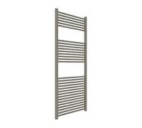 ERCOS Calentador de toallas, radiador de baño, dimensiones 650 x 1500 mm, radiador de baño, color arena mate, fijaciones de 1/2 pulgadas, incluye kit de montaje