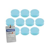 Ergo imanes grandes, diámetro 34 x 12.5 mm, 10 piezas, Baby Blue