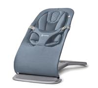 Hamaca Evolve 3 en 1 de Ergobaby para bebés y primera infancia (de 2,5 a 13,2 kg) - Hamaca multiposición para bebés con altura ajustable, arnés de seguridad y reductor para recién nacidos, Oxford Blue