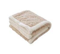 Ergocar Manta de Lana Sherpa Esponjosa Franela Polar Jacquard Reversible Sofá Cama Sala de Estar