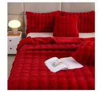 Ergocar Manta, Suave y Acogedora Manta de Piel de Conejo Sintética, Reversible Cálida Manta Sofa de Franela, Esponjosa Manta Gruesa de Sofá, de Cama o de Sala de Estar