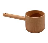 Ericetion Cucharón De Agua De Bambú Estilo Chino, Cucharón De Corto, Cuchara para Servir En Cocina, Cucharón para Agua De Jardín, Pala para Regar Baño, para Cocinar, Servir Y Revolver.