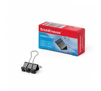 Erichkrause clips plegables de metal de 15 mm, 12 unidades, color negr
