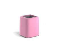 Erichkrause forte porta lápices plástico gris, rosa