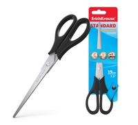 Erichkrause standard tijeras de oficina corte recto negro, acero inoxi