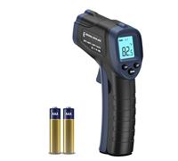 ERICKHILL Termómetro infrarrojo -50 ℃ ~ 600 ℃ Tamaño compacto Termómetro láser sin contacto Pistola LCD Pantalla retroiluminada Emisividad ajustable - para reparación de vehículos/cocina/comida