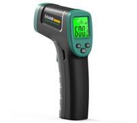 ERICKHILL Termómetro infrarrojo de -50 °C a 600 °C, emisividad ajustable, termómetro láser sin contacto, retroiluminado digital LCD, tamaño compacto, para reparación de vehículos, cocina
