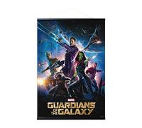 ERIK - Pack Póster Marvel Los Guardianes de la Galaxia con colgador de madera magnético negro, vertical (61x91,5 cm)
