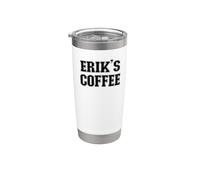 Erik's Coffee Erik Nombre personalizado Vaso térmico de acero inoxidable de doble pared