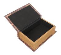 ERINGOGO Caja Navideña de Madera Pequeña Diseño Biblia y Tótem de Ciervo Caja Creativa para Dulces y Regalos Accesorio Multifuncional para Fiesta y Decoración de Navidad