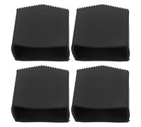 ERINGOGO Cubiertas Antideslizantes y 4 Piezas para Goma Negra Material Aislante que Mejora la Estabilidad Patas de Escalera Plegable para Reparaciones Hogar Uso Exterior
