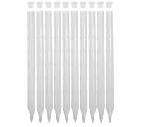 ERINGOGO Juego de 10 Estacas de Aireación, Plástico Blanco | Transpirables y Reutilizables, Equilibran la Humedad del Sustrato, para Jardinería Interior en Macetas y Jardineras